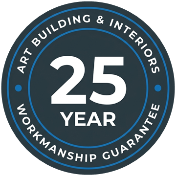 25-year workmanship guarantee from ART Building & Interiors