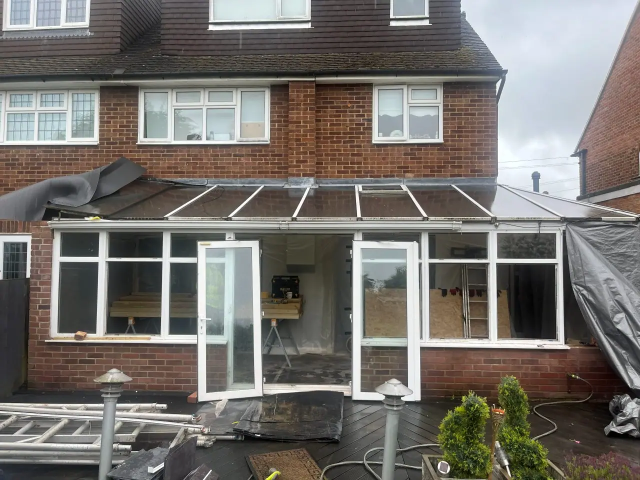 Rear of the house before the rear room was built