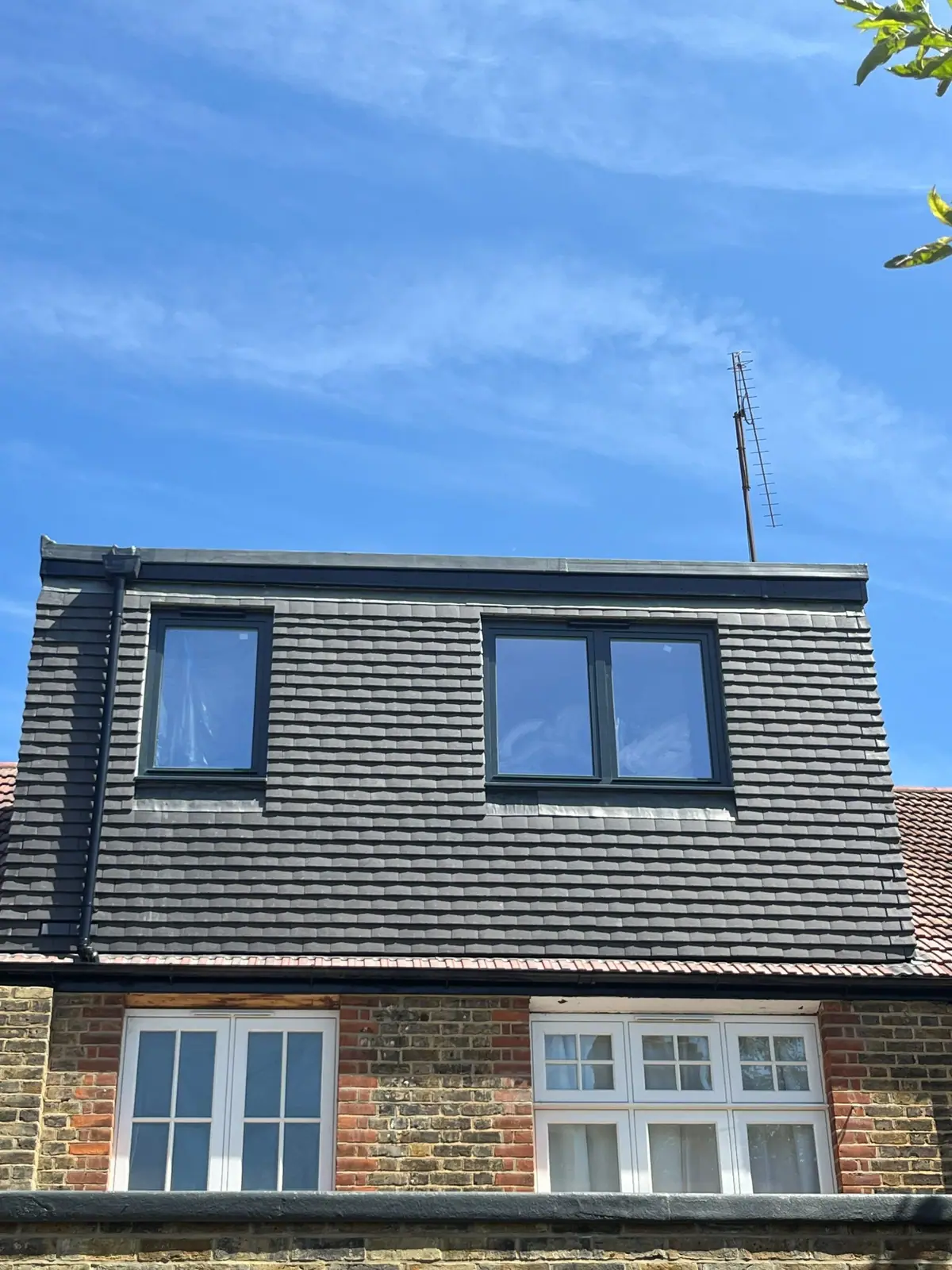 The same dormer seen straight on