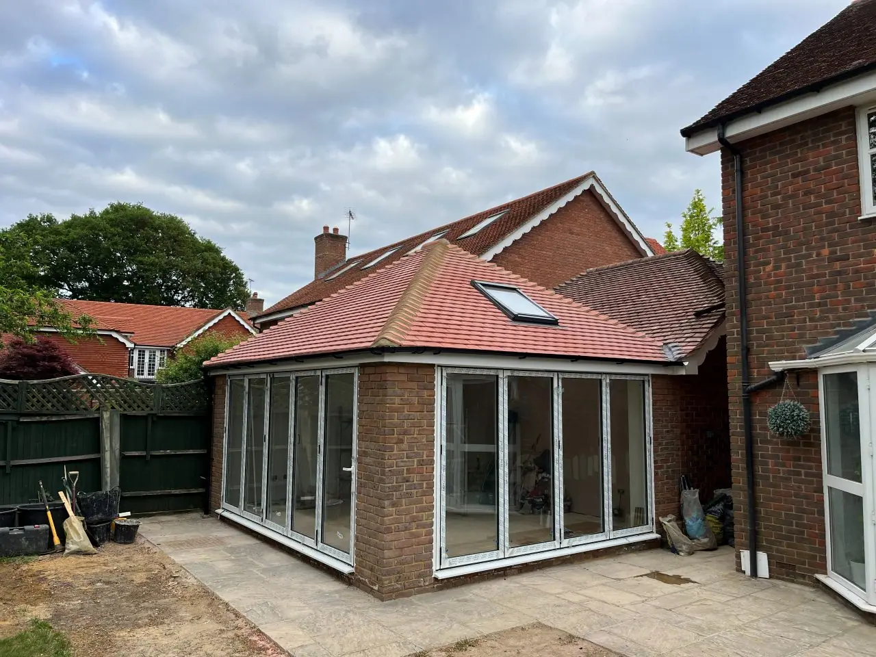The completed rear room finished and made good